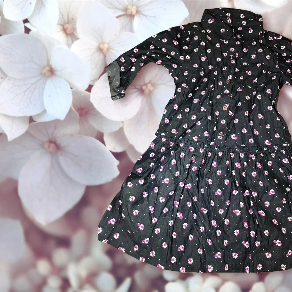 Retro Carter’s 5T Floral Girls Dress Deadstock Vintage Flowers NWT NEW